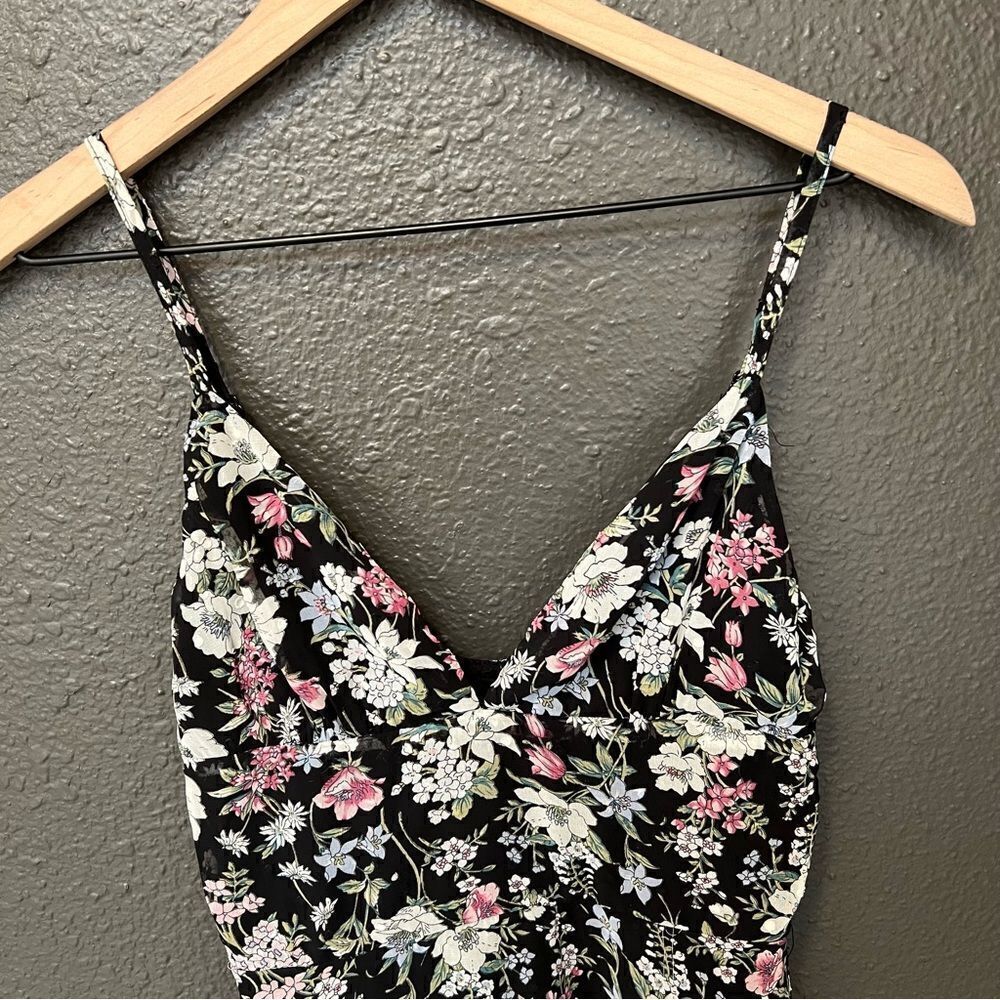 REVOLVE, Superdown, Sienna Fit & Flare Dress in Black Floral - Picture 4 of 15